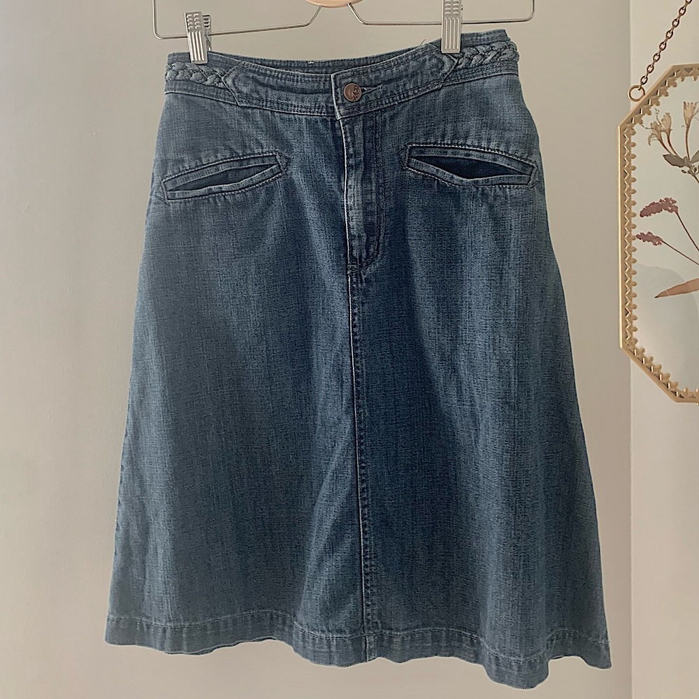 Roxy denim midi skirt